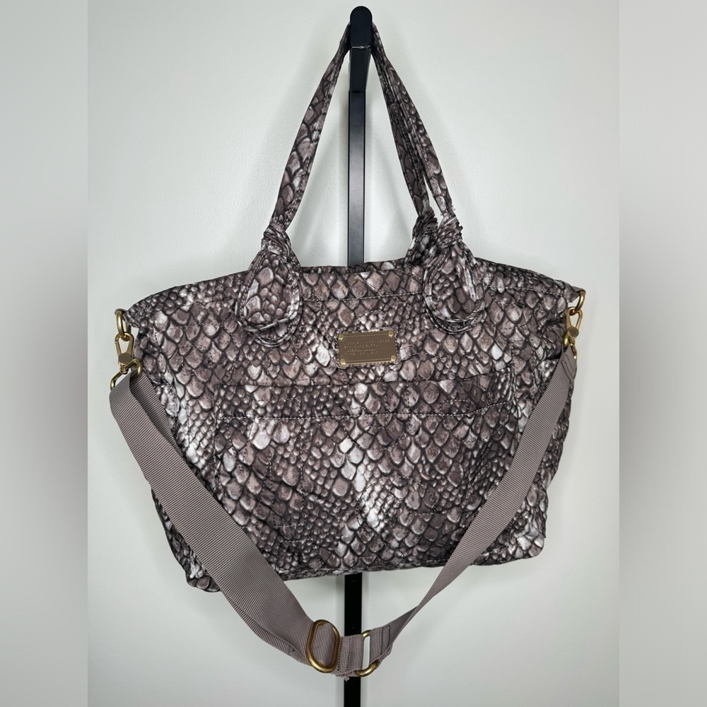 Marc by Marc Jacobs Large Snake Print Nylon Travel Bag